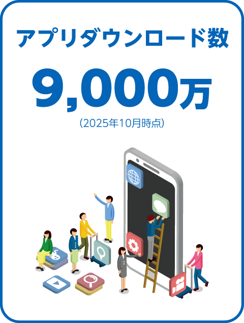 アプリダウンロード数